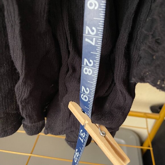 Free People M Black Lace Boho Slip Dress Romantic & Flowy - Picture 10 of 12